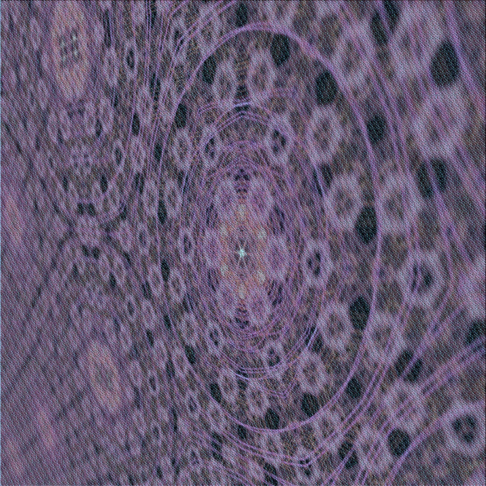 Round Patterned Plum Purple Rug, pat169lblu