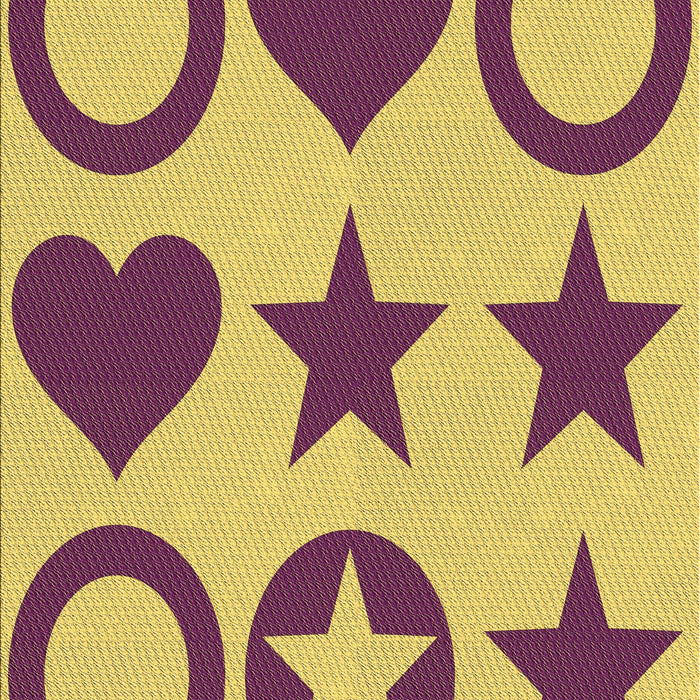 Patterned Yellow Rug, pat1690brn