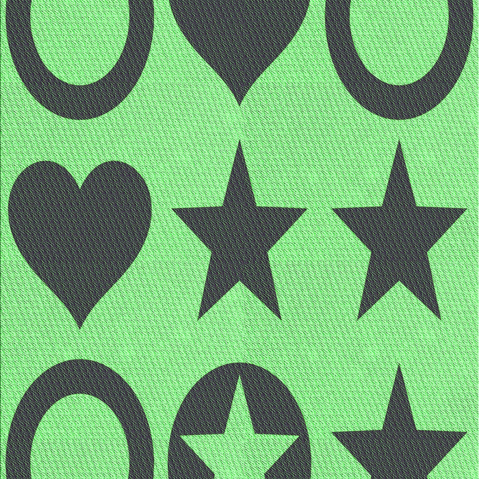 Patterned Green Rug, pat1690grn