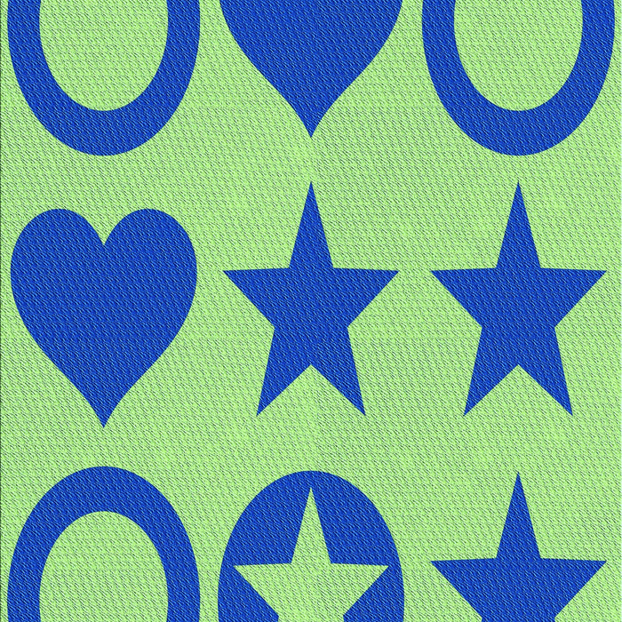 Patterned Blue Rug, pat1690lblu