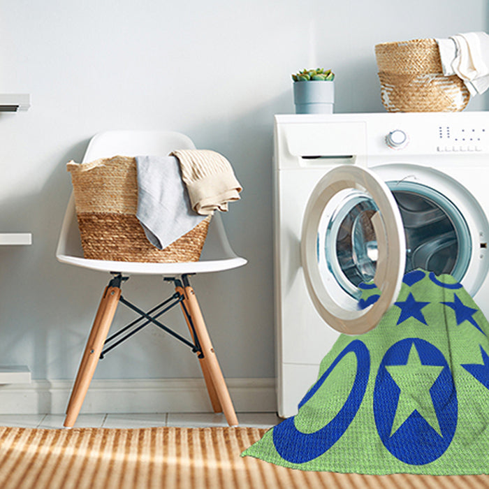 Machine Washable Transitional Blue Rug in a Washing Machine, wshpat1690lblu