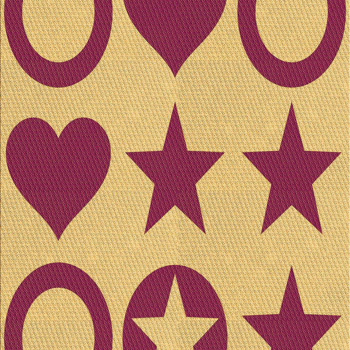 Patterned Red Rug, pat1690org