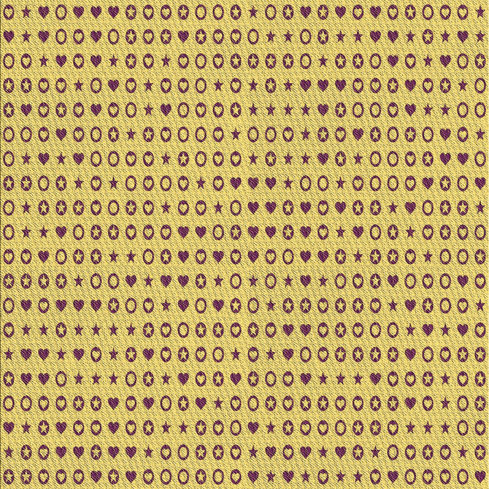 Patterned Yellow Rug, pat1691brn