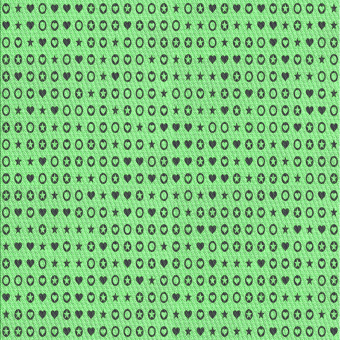 Patterned Green Rug, pat1691grn