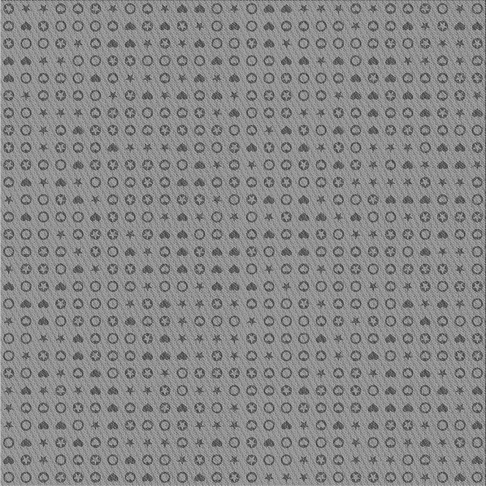 Round Patterned Smokey Gray Rug, pat1691gry