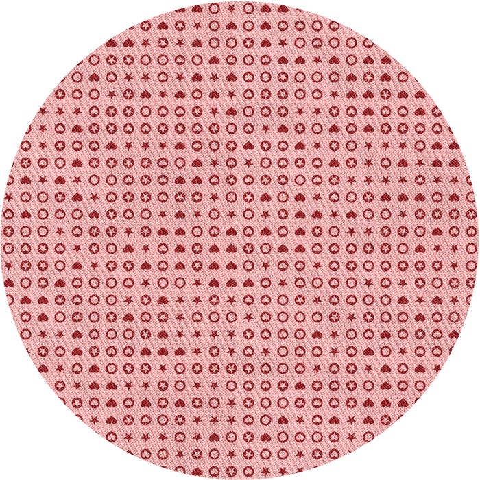 Square Machine Washable Transitional Pink Rug in a Living Room, wshpat1691rd