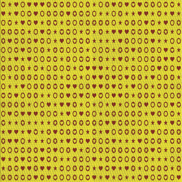 Patterned Yellow Rug, pat1691yw