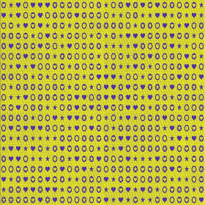 Patterned Yellow Novelty Rug, pat1691