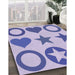 Machine Washable Transitional Mauve Purple Rug in a Family Room, wshpat1692blu