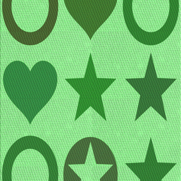 Patterned Green Rug, pat1692grn