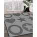 Patterned Ash Gray Rug in Family Room, pat1692gry