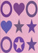 Patterned Pastel Purple Pink Rug, pat1692pur