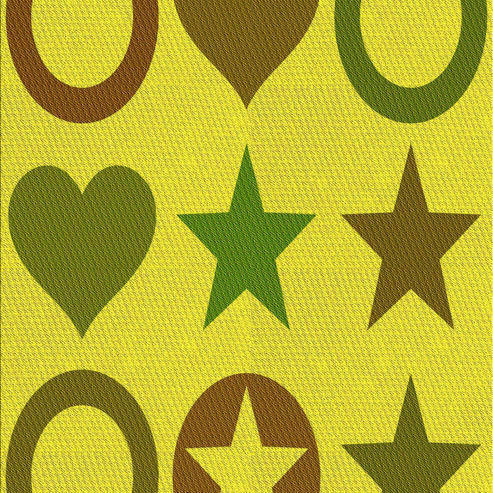 Patterned Yellow Rug, pat1692yw