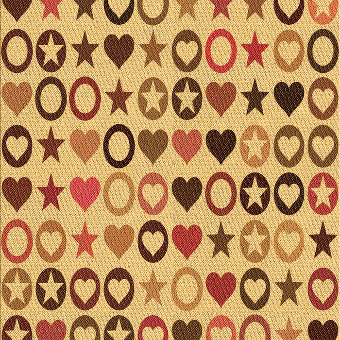 Patterned Bright Gold Yellow Rug, pat1693org