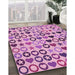 Machine Washable Transitional Orchid Purple Rug in a Family Room, wshpat1693pur