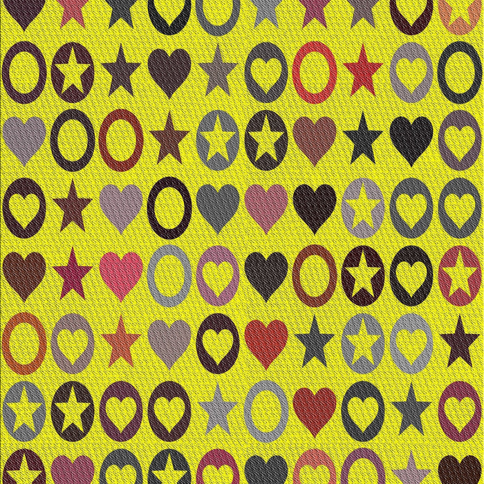 Patterned Chestnut Brown Novelty Rug, pat1693