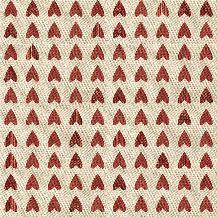 Round Patterned Vanilla Gold Rug, pat1694brn