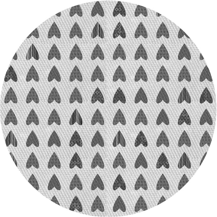 Square Patterned Gray Rug, pat1694gry