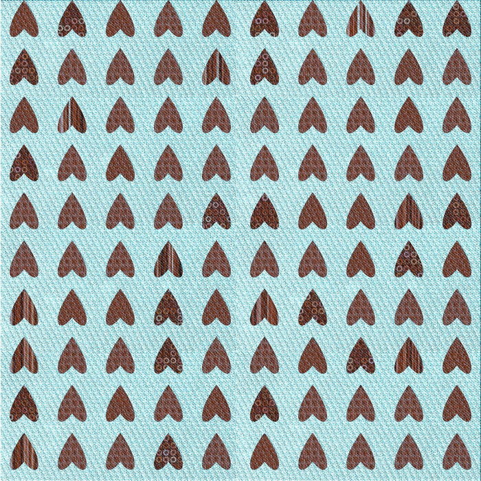 Round Machine Washable Transitional Gray Rug, wshpat1694lblu