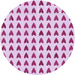 Square Machine Washable Transitional Neon Pink Rug in a Living Room, wshpat1694pur