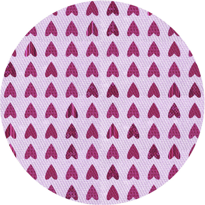 Square Patterned Neon Pink Rug, pat1694pur
