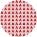 Square Patterned Red Rug, pat1694rd