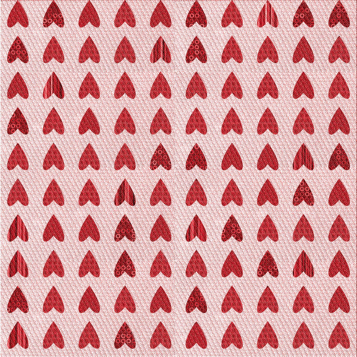 Round Patterned Red Rug, pat1694rd