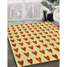 Machine Washable Transitional Orange Rug in a Family Room, wshpat1694yw