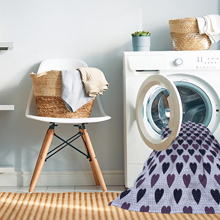 Machine Washable Transitional Purple Haze Purple Rug in a Washing Machine, wshpat1695blu