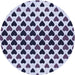 Square Machine Washable Transitional Purple Haze Purple Rug in a Living Room, wshpat1695blu