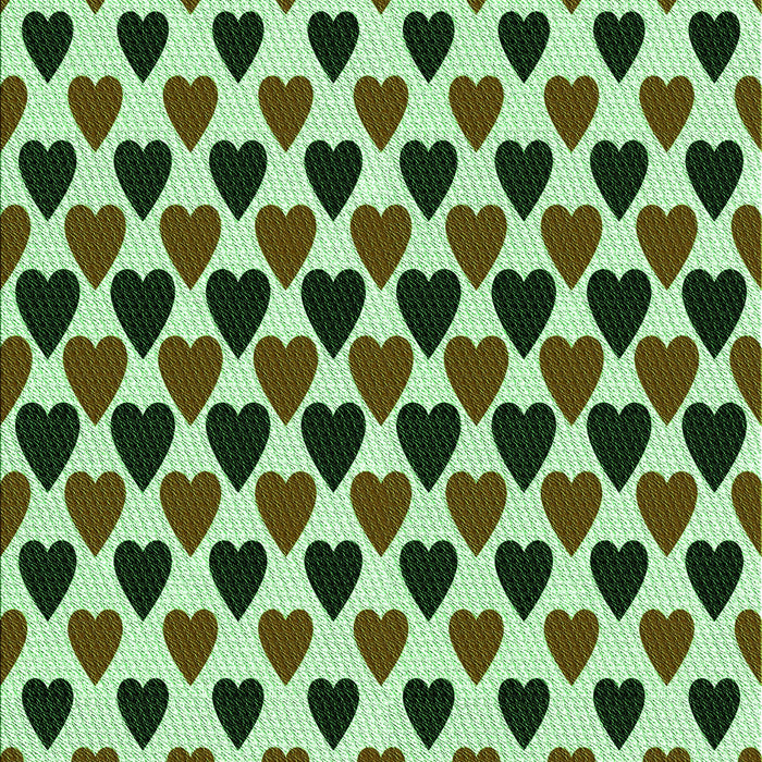 Machine Washable Transitional Army Green Rug, wshpat1695grn
