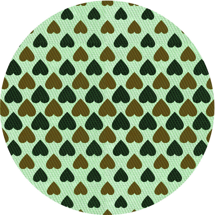 Square Machine Washable Transitional Army Green Rug in a Living Room, wshpat1695grn