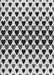 Machine Washable Transitional Black Rug, wshpat1695gry