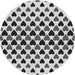 Square Machine Washable Transitional Black Rug in a Living Room, wshpat1695gry
