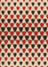 Machine Washable Transitional Deep Peach Orange Rug, wshpat1695org