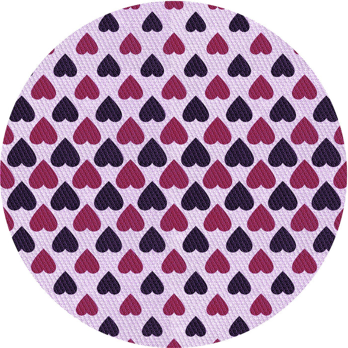 Square Machine Washable Transitional Blossom Pink Rug in a Living Room, wshpat1695pur