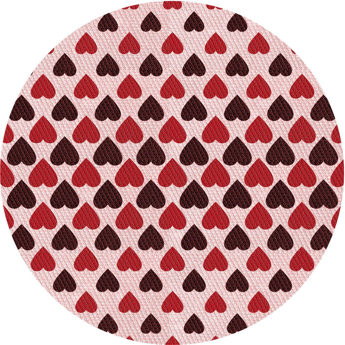 Square Machine Washable Transitional Deep Rose Pink Rug in a Living Room, wshpat1695rd