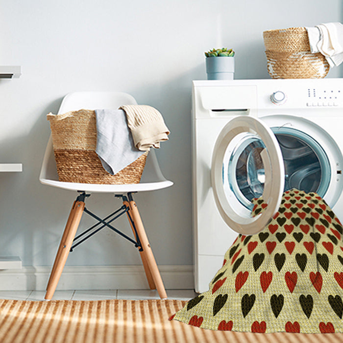 Machine Washable Transitional Tomato Red Rug in a Washing Machine, wshpat1695yw