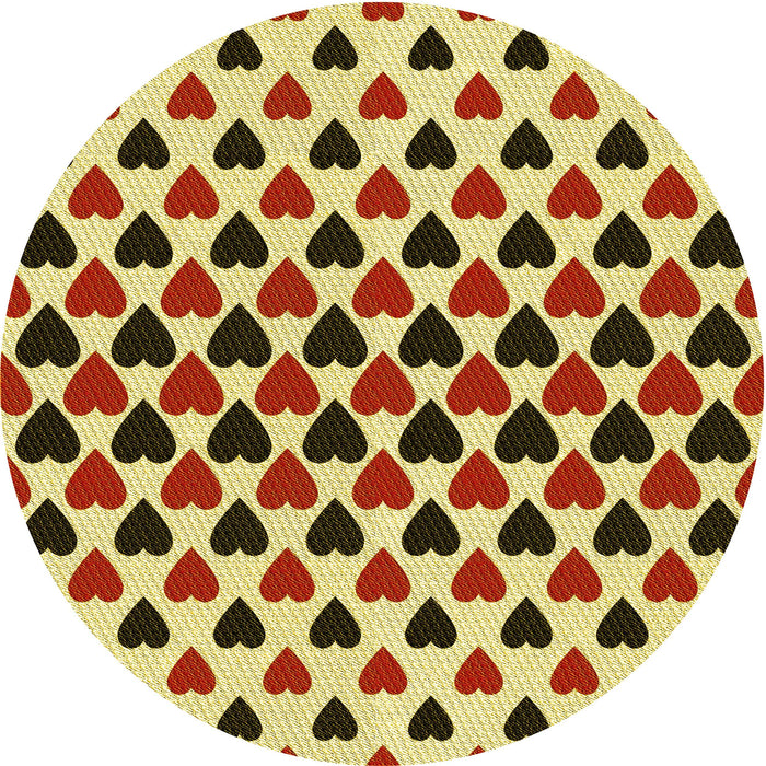 Square Machine Washable Transitional Tomato Red Rug in a Living Room, wshpat1695yw