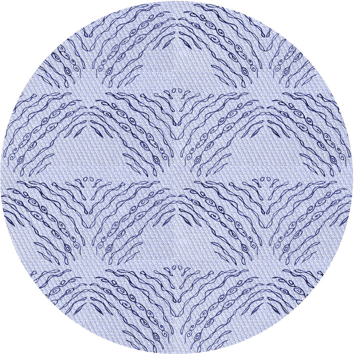 Square Machine Washable Transitional Lavender Blue Rug in a Living Room, wshpat1696blu