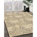 Machine Washable Transitional Golden Blonde Gold Rug in a Family Room, wshpat1696brn