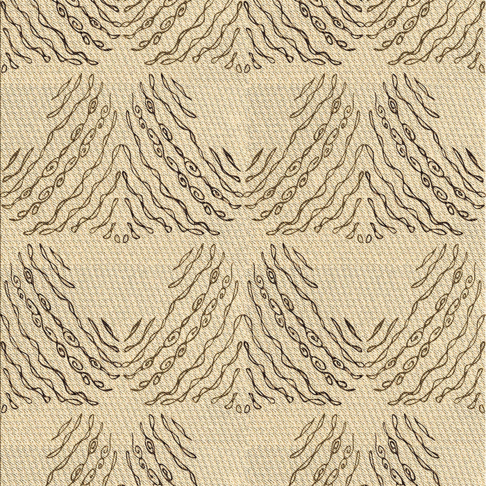 Machine Washable Transitional Golden Blonde Gold Rug, wshpat1696brn
