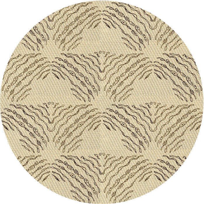 Square Machine Washable Transitional Golden Blonde Gold Rug in a Living Room, wshpat1696brn