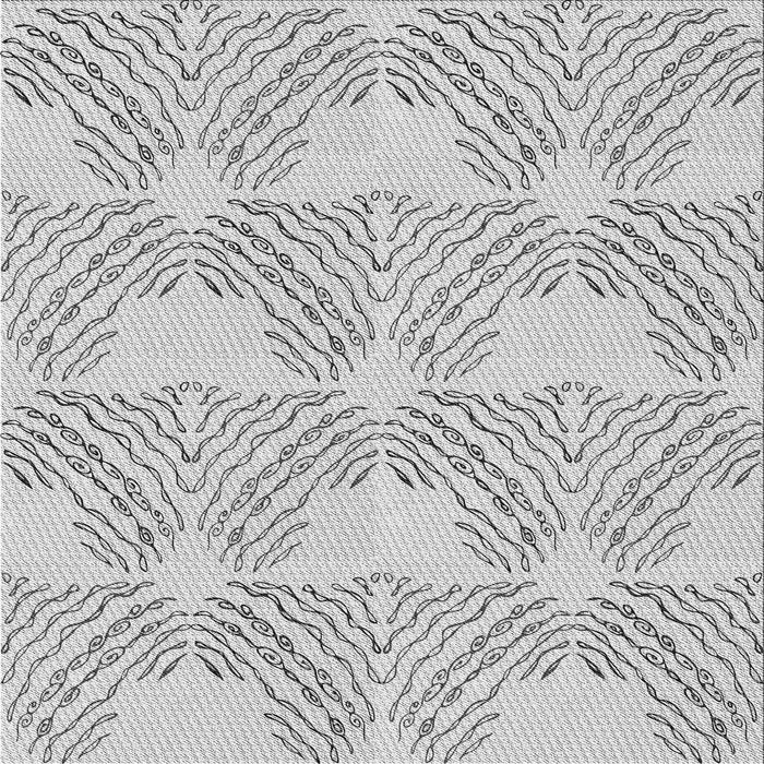 Round Machine Washable Transitional Platinum Gray Rug, wshpat1696gry