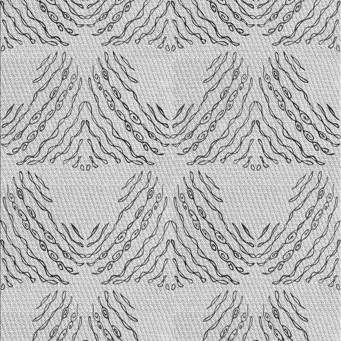 Machine Washable Transitional Platinum Gray Rug, wshpat1696gry