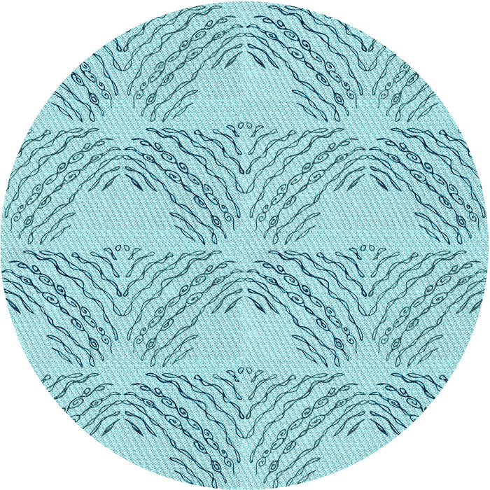 Square Machine Washable Transitional Blue Rug in a Living Room, wshpat1696lblu