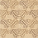 Round Machine Washable Transitional Khaki Gold Rug, wshpat1696org