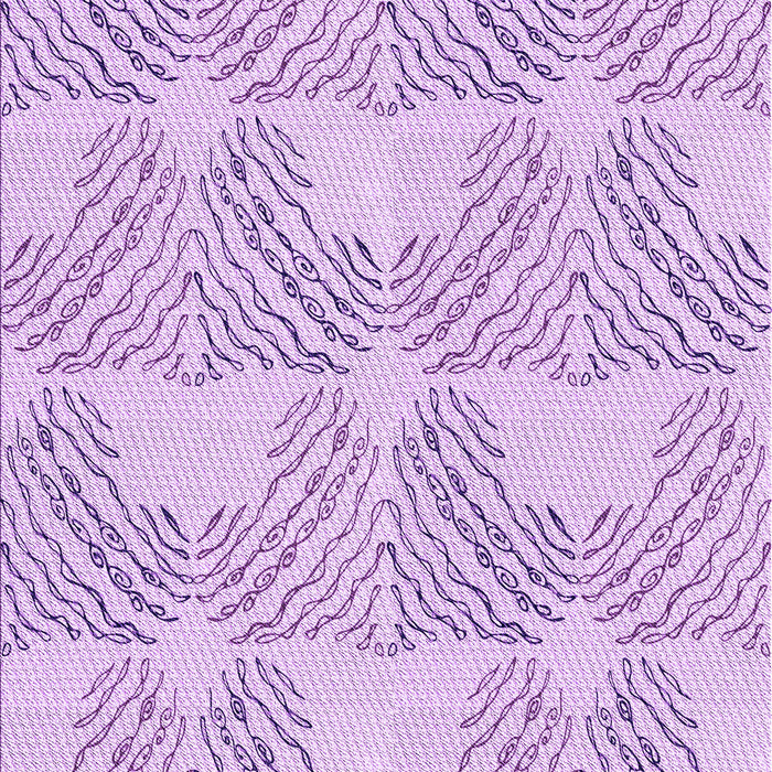 Machine Washable Transitional Purple Rug, wshpat1696pur