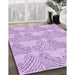 Machine Washable Transitional Purple Rug in a Family Room, wshpat1696pur