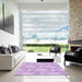 Machine Washable Transitional Purple Rug in a Kitchen, wshpat1696pur